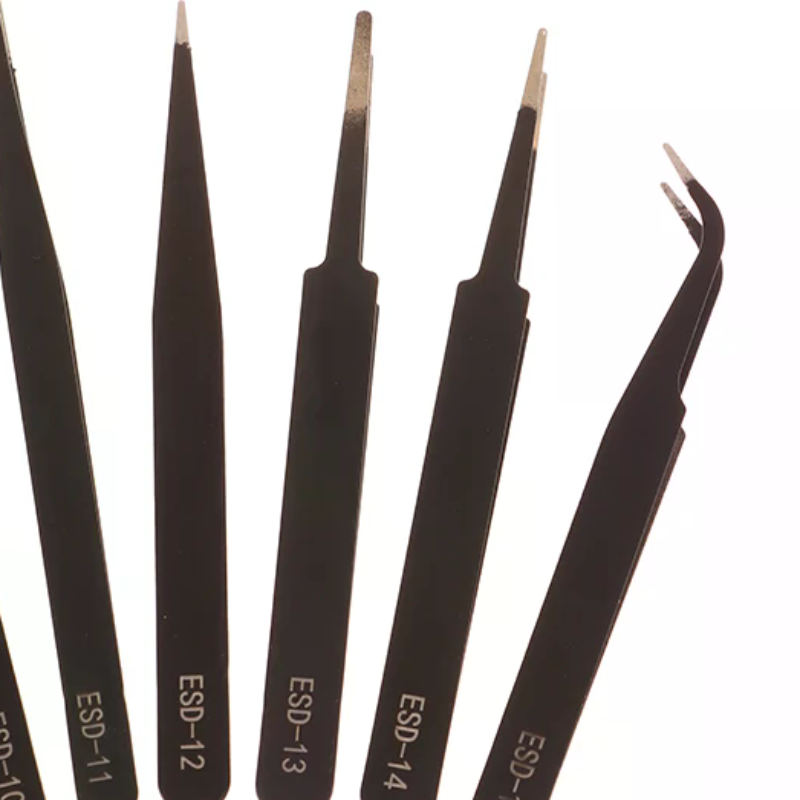 Model Kit Tweezers - ชุดแหนบป้องกันไฟฟ้าสถิตย์ ESD แบบแม่นยำ - ชุด 6