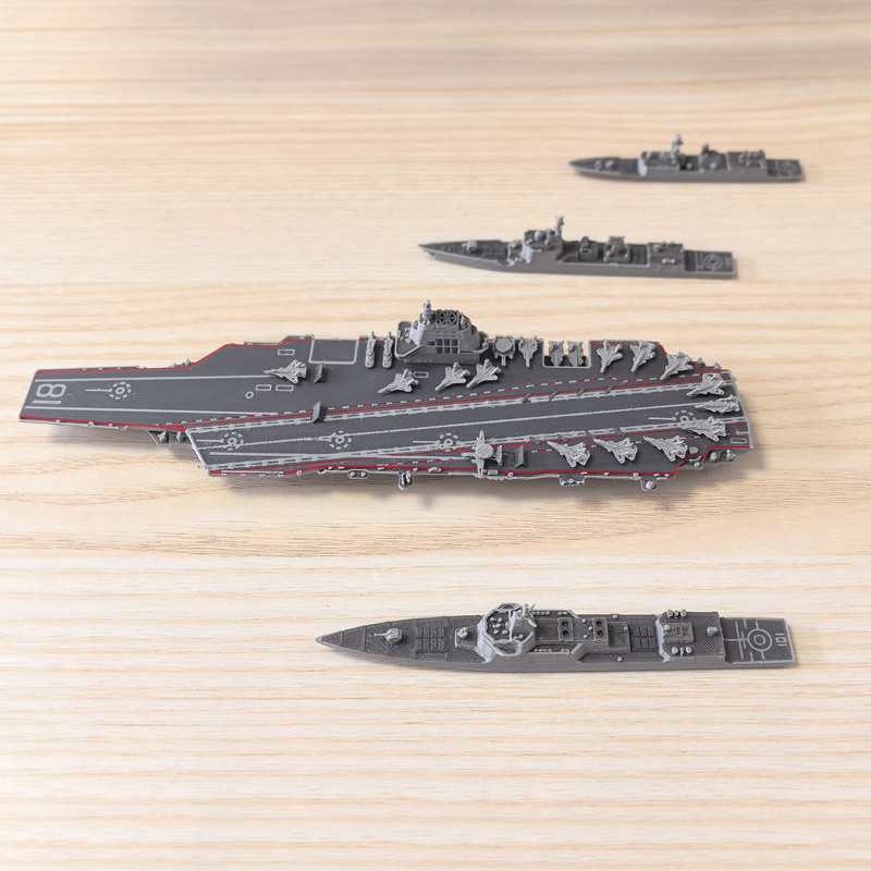 Model Kit Battleship - โมเดลเรือรบหลายประเภท ขนาด 1/2000 จำนวน 1 ชิ้น