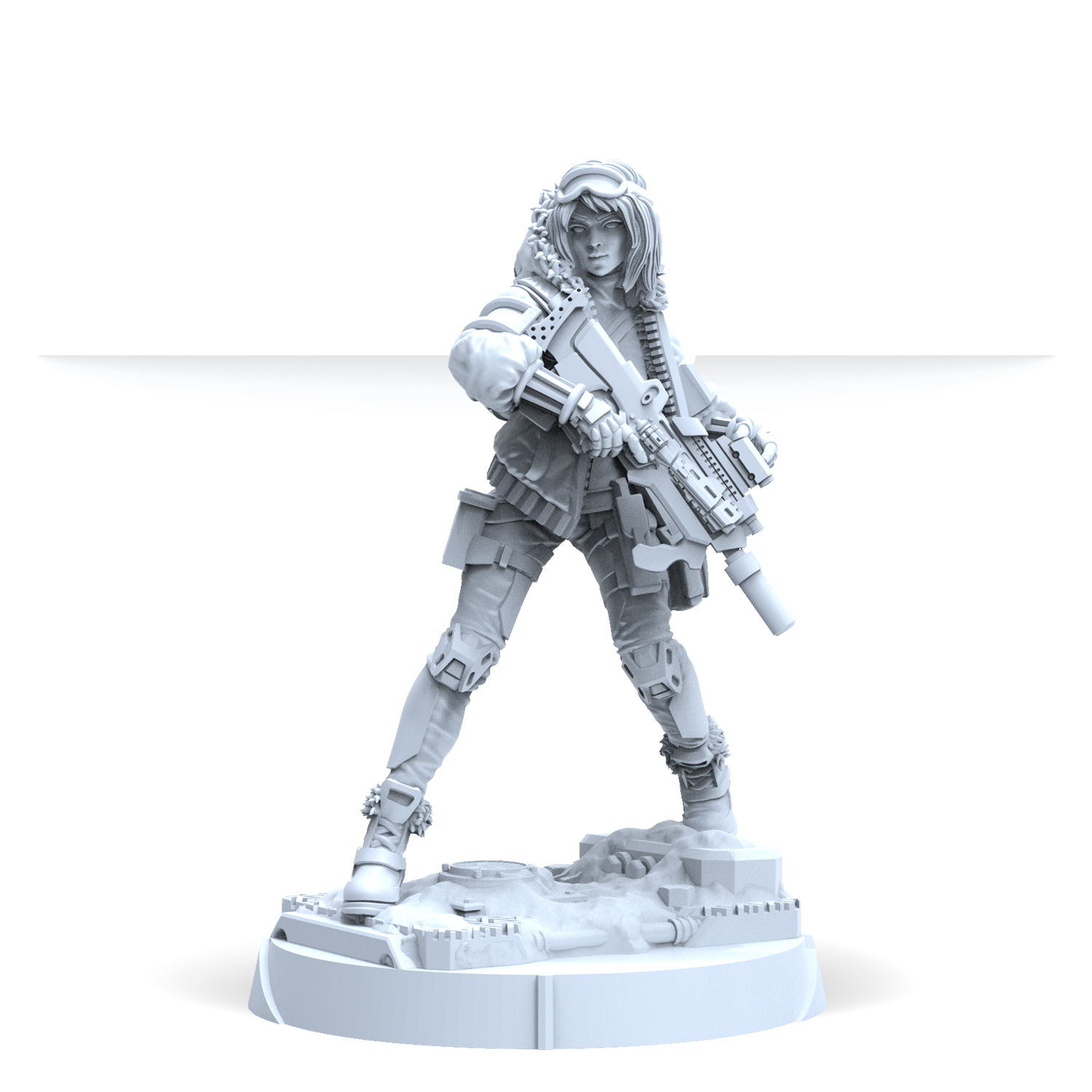 Model Kit Battleship - ชุดโมเดลเรซิ่น Infinity NA2 Oktavia Grímsdóttir แบบยังไม่ประกอบ