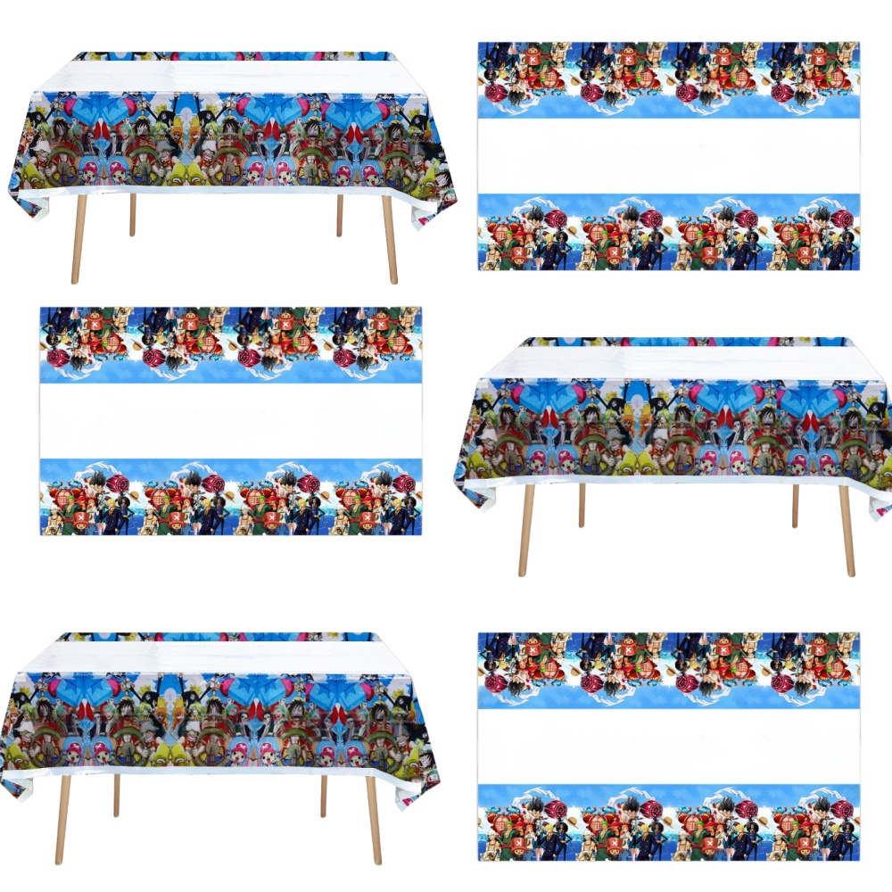 Model Kit One Piece Bandai - ผ้าปูโต๊ะลายอนิเมะวันพีซ ขนาด 108*180 ซม. สำหรับตกแต่งงานวันเกิด ของชำร่วยงานเลี้ยงเด็กชาย