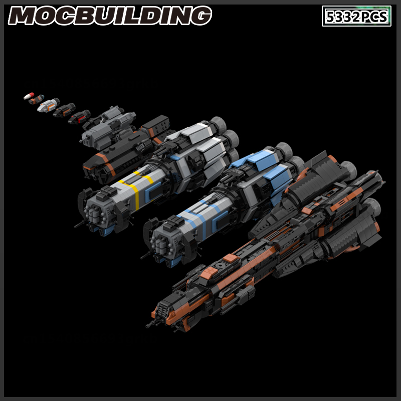MOC Building Block Space Ship  - Model Kit Battleship บทวิจารณ์และราคา