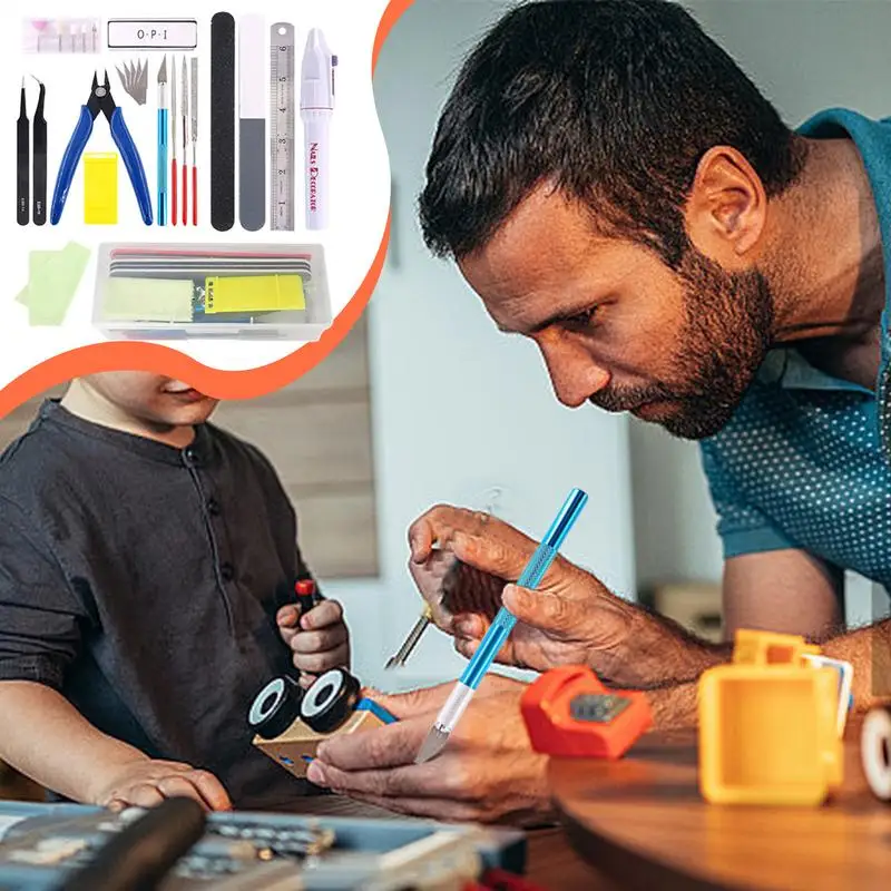 ‌ ชุดเครื่องมือจิ๋ว 24/9 ชิ้นส - Model Kit Tweezers บทวิจารณ์และราคา
