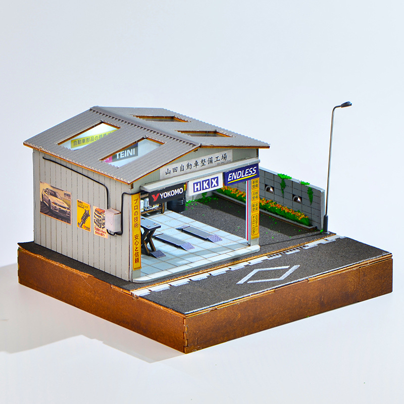 ชุดประกอบฉากจำลองอู่ซ่อมรถยนต์ - Model Kit Diorama บทวิจารณ์และราคา