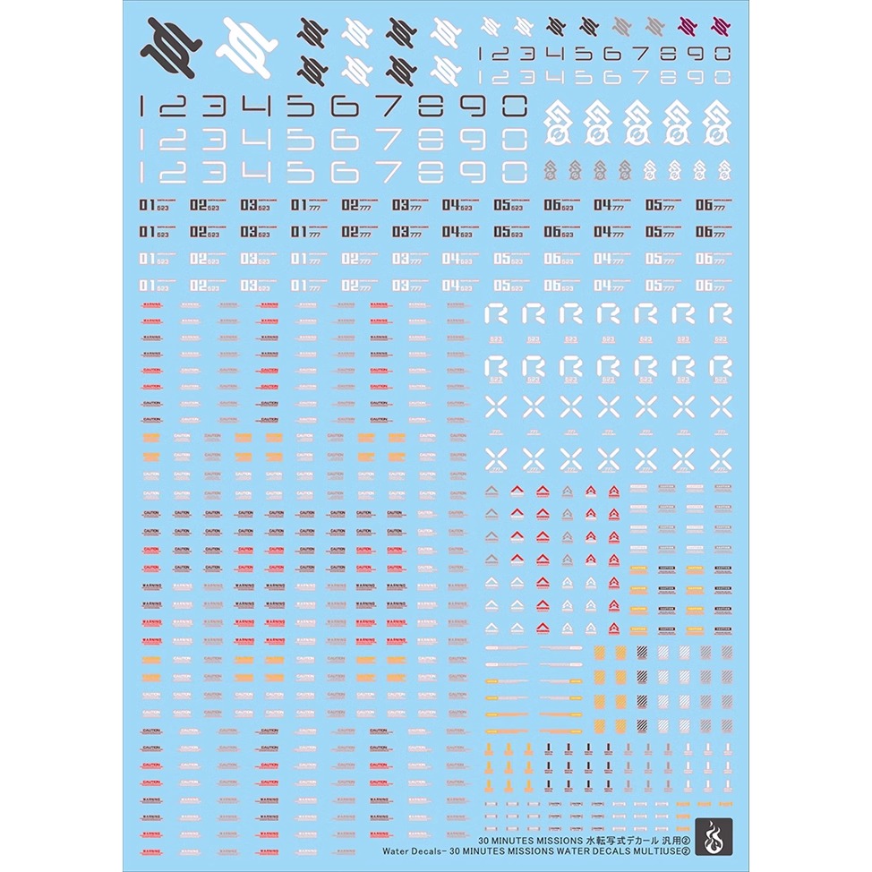 สติ๊กเกอร์น้ำเรืองแสงอเนกประสง - Model Kit Water Decal บทวิจารณ์และราคา