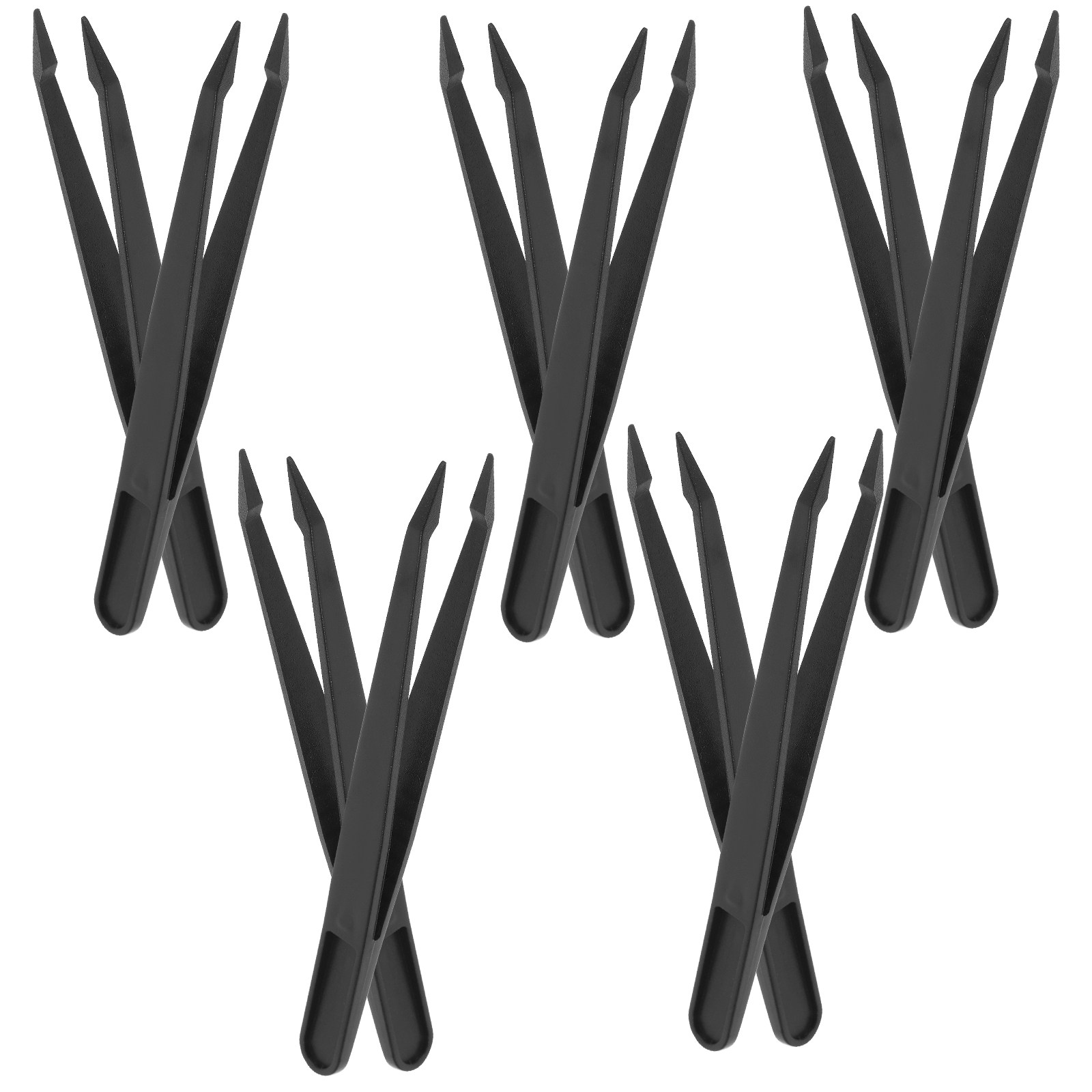 แหนบพลาสติกปลายแหลม 10 ชิ้น จั - Model Kit Tweezers บทวิจารณ์และราคา