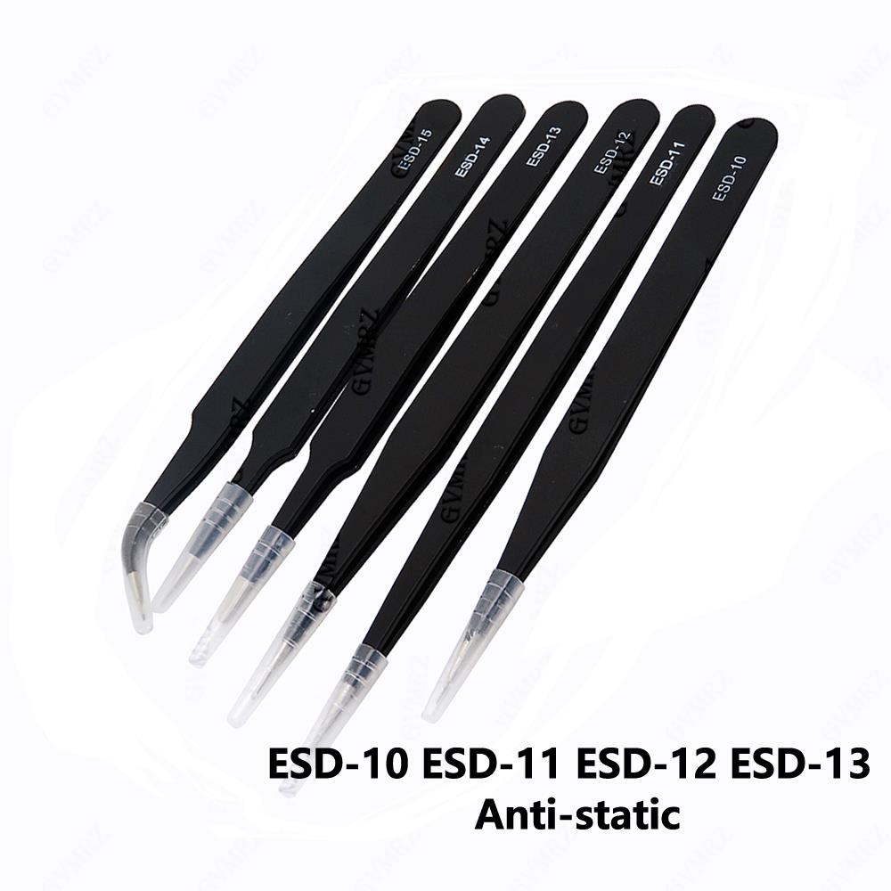 6PCS ชุดแหนบ ESD-10 ESD-11 ESD - Model Kit Tweezers บทวิจารณ์และราคา