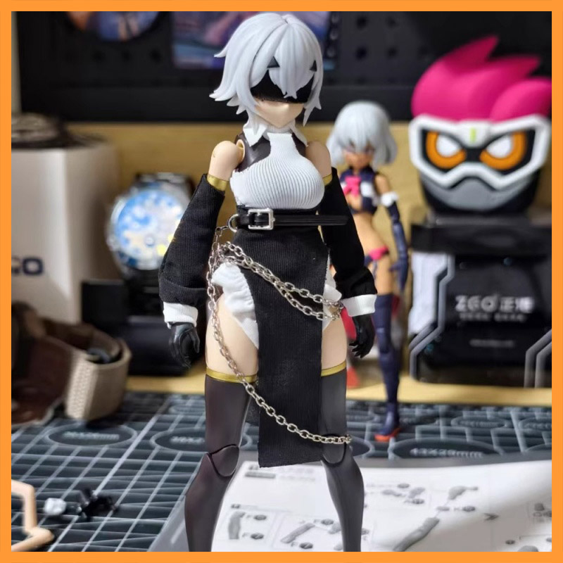 1/12 Scale สีปิดไหล่สีดําครึ่ง - Model Kit Girls บทวิจารณ์และราคา