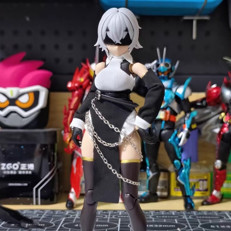 1/12 Scale สีปิดไหล่สีดําครึ่ง - Model Kit Girls บทวิจารณ์และราคา