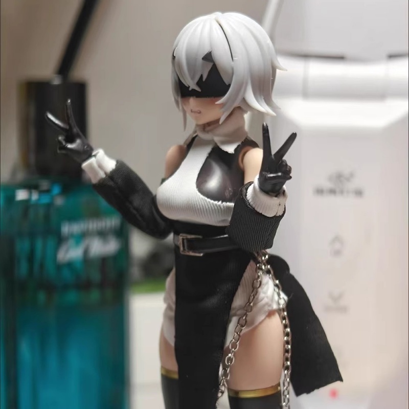 1/12 Scale สีปิดไหล่สีดําครึ่ง - Model Kit Girls บทวิจารณ์และราคา