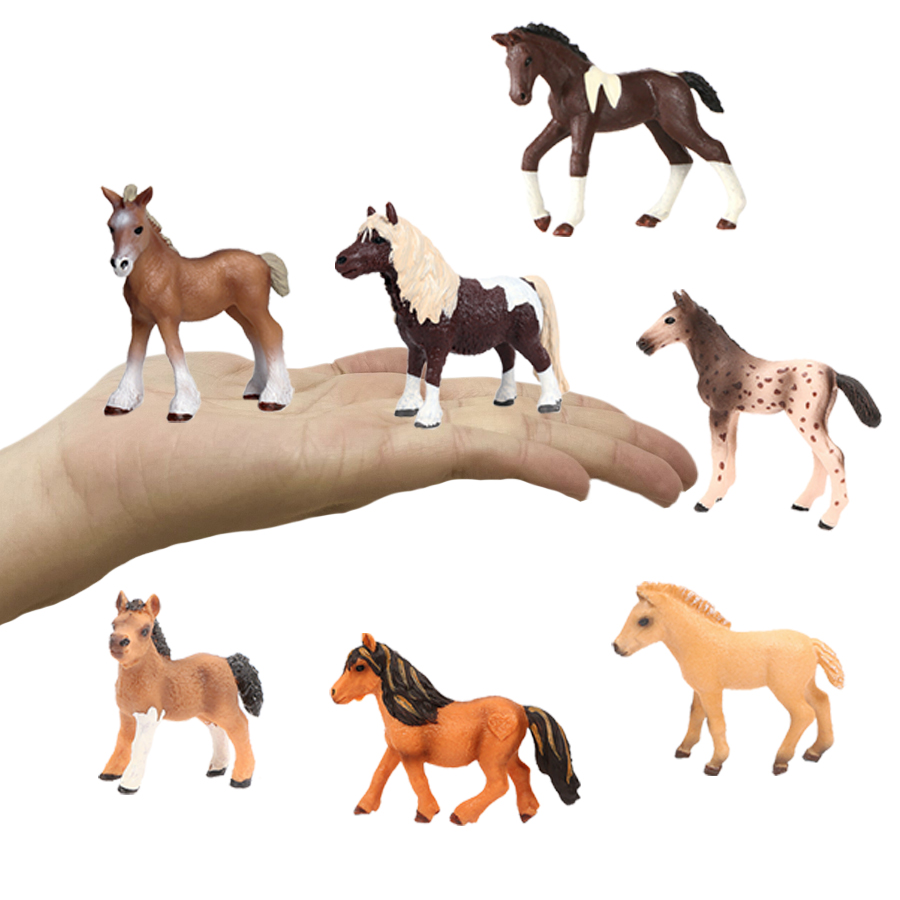 รูปปั้นม้า ของเล่นรูปสัตว์ในฟา - Model Kit Horse บทวิจารณ์และราคา