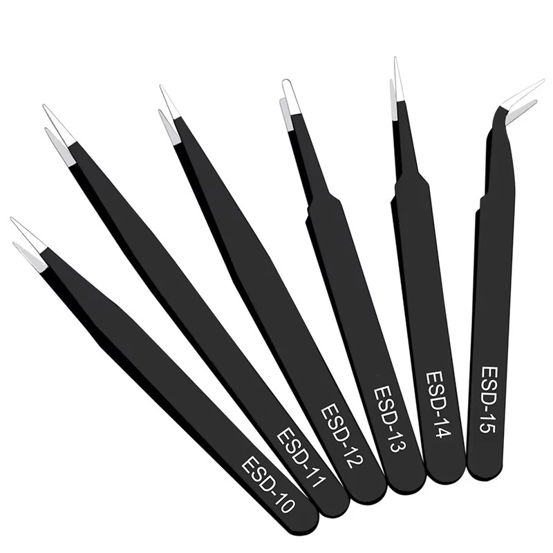 ชุดแหนบสแตนเลสป้องกันไฟฟ้าสถิต - Model Kit Tweezers บทวิจารณ์และราคา