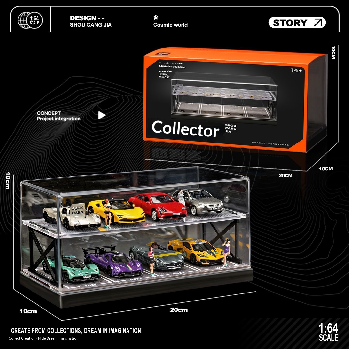 คอลเลคเตอร์ 1:64 สเกล โรงจอดรถ - Model Kit Diorama บทวิจารณ์และราคา