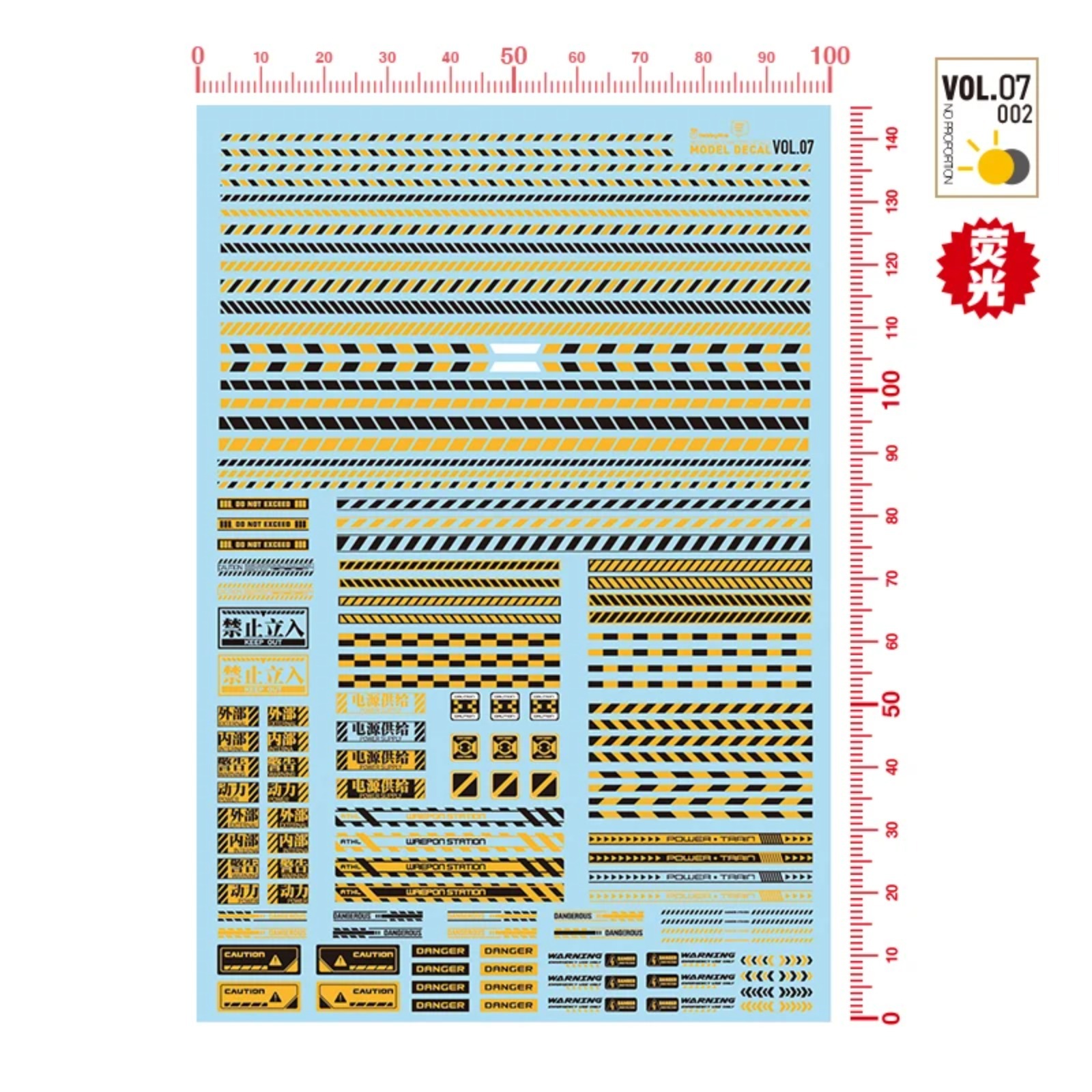 สติ๊กเกอร์เรืองแสงเตือนภัยสำหร - Model Kit Water Decal บทวิจารณ์และราคา