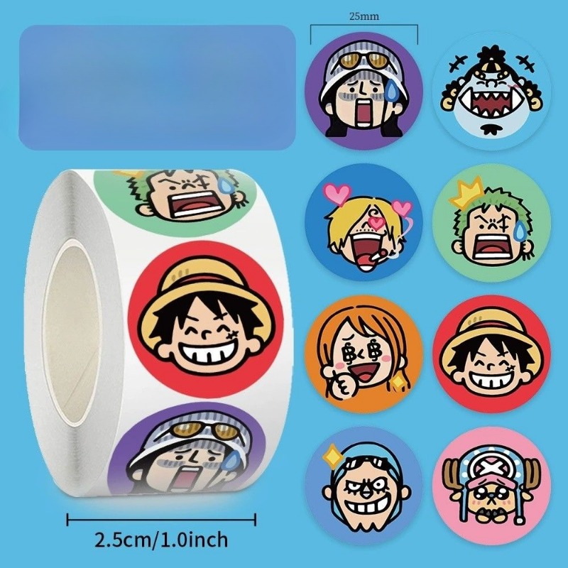 สติกเกอร์ 500 ชิ้น/ม้วน สติกเก - Model Kit One Piece Bandai บทวิจารณ์และราคา