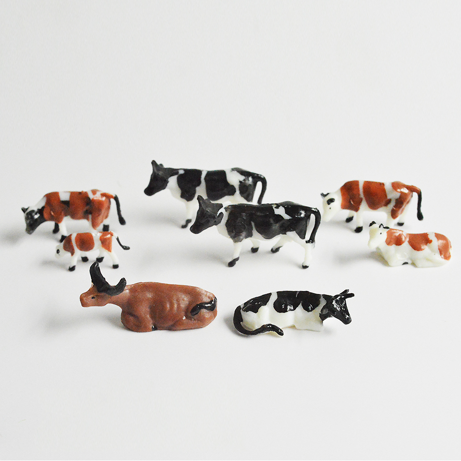 ขนาด 1:87 Miniature วัวรุ่นพลา - Model Kit Horse บทวิจารณ์และราคา