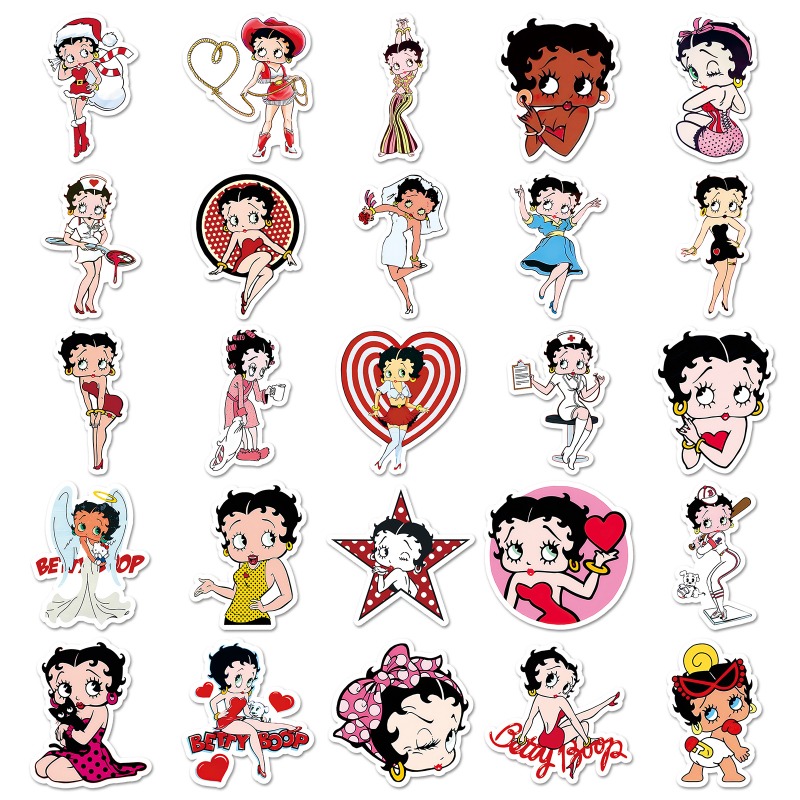 สติกเกอร์เบตตี้ บูป 50 ชิ้น สี - Model Kit Girls บทวิจารณ์และราคา
