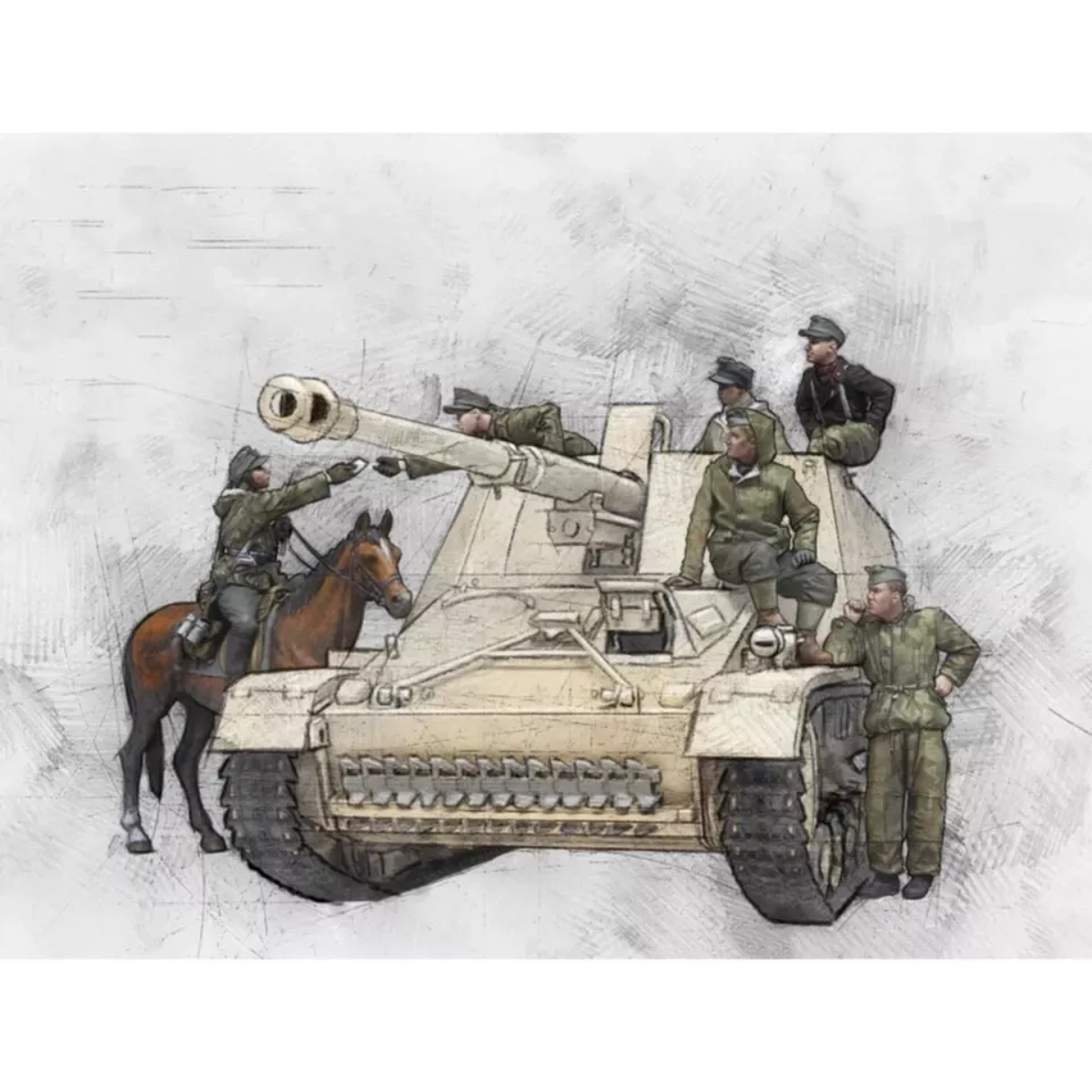 โมเดลทหารเรซิ่น 1/35 ธีมทหาร G - Model Kit Horse บทวิจารณ์และราคา